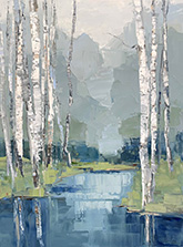 Landscape painting by Barbara Flowers available from Anne Irwin Fine Art in Atlanta, Georgia, April 2024, 040124