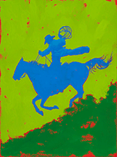 Cowboy on horseback by Geoffrey Gersten available from Altamira Fine Art in Scottsdale, 010724