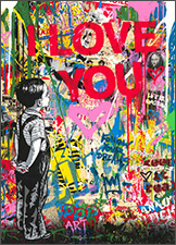 Silkscreen by Mr. Brainwash available from Wentworth Gallery in Short Hills, New Jersey, March 2023, 030124
