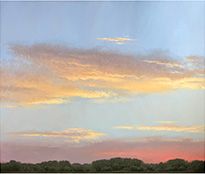 Landscape painting by Bruce Brainard on exhibition at David Lusk Gallery in Memphis, Tennessee, April 23 - June 1, 2024, 042824