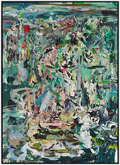 Green abstract painting by Cecily Brown for sale at Sotheby's in New York, 042924