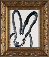 Rabbit painting by Hunt Slonem available from David Bonner Galleries in Scottsdale, AZ, April 2024, 042824