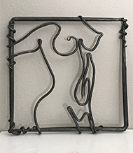 Iron work art by Joe Haden on exhibition at Archway Gallery in Houston, May 4 - 30, 2024, 050224