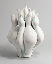 Ceramic art by Tracye Wear on exhibition at Moody Gallery in Houston, Texas, May 4 - June 15, 2024, 050224