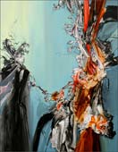 Artwork by Darina Karpov on display at Pierogi in Brooklyn, New York until August 1st