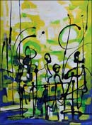 Artwork by Felix Osiemi available from ArtJaz Gallery in Philadelphia