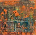 Artwork by Gerhard Richter on display at Marian Goodman Gallery in New York