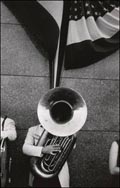 Photograph by Robert Frank taken in 1956 on display at MOCA in Los Angeles