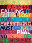 Artwork by Mel Bochner on exhibition at the Jewish Museum in New York, May 2 - September 21, 2014