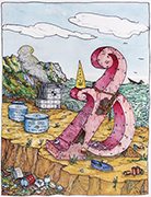 Artwork by William T. Wiley on exhbition at Bivins Gallery in Dallas, May 20 - July 8, 2017