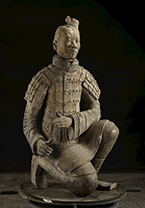 Photograph of Terracotta Warrior on exhibition at Cincinnati Art Museum through August 12, 2018
