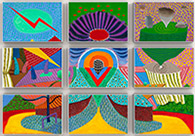 Artwork by David Hockney on exhibition at L.A. Louver in Venice, CA, Feb 7 - March 23, 2019, 020619