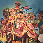 Artwork by Benjamin Howard on exhibition at MK Apothecary in Collingswood, New Jersey, June 13 - July 4, 2020, 062720