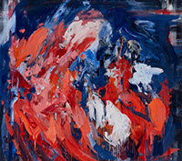 Abstract painting by Catherine Goodman on exhibition at Hauser & Wirth in Downtown Los Angeles, February 27 - May 5, 2024, 021024