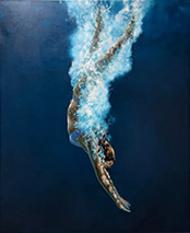 Painting by Eric Zener on exhibition at Gallery Henoch in NYC, April 13 - May 11, 2024, 041424