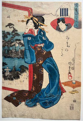 Print by Kunisada on exhibition at Matt Brown Fine Art in Lyme, NH, February 10 - April 27, 2024, 022824