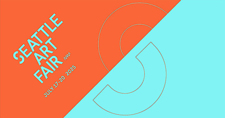 Seattle Art Fair logo, next fair July 17 - 20, 2025