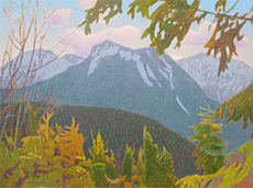 Michael Ferguson painting in Landscape Journey at Khan Gallery in Tacoma Washington August 15 to September 30 2026