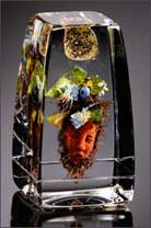 Artwork by Paul Stankard on display at Museum of Glass in Tacoma, through June 17th