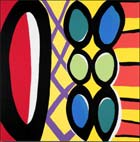 Artwork by Kim MacConnel on exhibition at Rosamund Felsen Gallery in Santa Monica, through May 19th