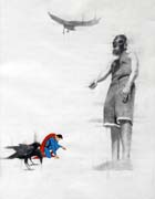 Artwork by John Wentz on exhibition at 111 Minna Gallery in San Francisco, through May 30th