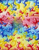 Artwork by Kenny Sharf on available from Paul Kasmin Gallery in New York