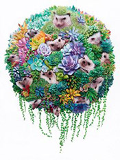 Artwork by Jacub Gagnon on exhibition at Thinkspace in Cluver City, CA, June 29 - July 20, 2019, 071519