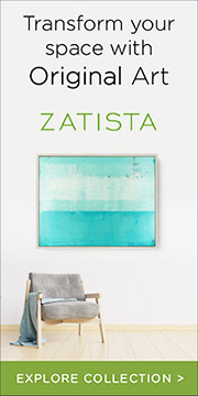Advertisement for Zatista Online Art Sales