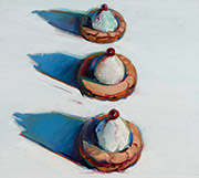 Artwork by Wayne Thiebaud on exhibition at Berggruen Gallery in San Francisco, October 6 - November 28, 2020, 101820