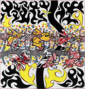 Artwork by Charline von Heyl on exhibition at Corbett vs. Dempsey in Chicago, Jan 15 - March 13, 2021, 010821