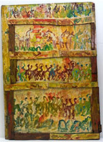 Artwork by Purvis Young available from Outsider Folk Art Gallery in Wyomissing, PA, 022521