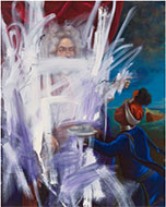 Artwork by Titus Kaphar on exhibition at Gagosian Gallery in New York, NY, June 24 - August 13, 2021, 070721