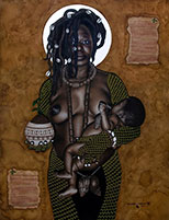 Artwork by Ifeyinwa Joy Chiamonwu on exhibition at Jack Shainman Gallery in New York, Jan 6 - February 19, 2022, 122921