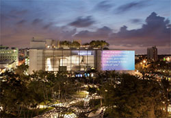 Photograph of New World Symphony Wallcast in Miami Beach