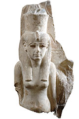 Statue from Queen Nefertari's Egypt on exhibition at Portland Art Museum in Portland, Oregon, Oct 16 - January 16, 2022