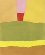 Print by Etel Adnan available from Leslie Sacks Gallery in Santa Monica, CA, November - December 2021, 111821