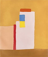 Print by Etel Adnan available from Leslie Sacks Gallery in Santa Monica, CA, Winter 2021, 011122