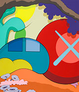 Artwork by Kaws on exhibition in Kaws Prints at High Museum of Art in Atlanta, through March 27, 2022, 010122