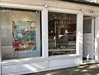 Exterior view of Kathryn Markel Fine Arts in Bridgehampton, NY