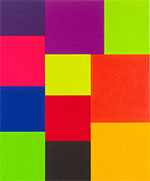 Artwork by Peter Halley on exhibition at Dallas Contemporary in Dallas, Sept 26 - February 13, 2022, 010122