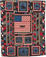 Quilt from exhibition Fabric of a Nation at Museum of Fine Art in Boston, MA, Oct 10 - January 17, 2022, 120521