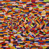 Artwork by Rochelle Feinstein on exhibition at Nina Johnson in Miami, Feb 3 - April 2, 2022, 021022