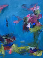 Ocean painting by Angela Dierks, title Going with the Flow, available from Zatista.com, 092422