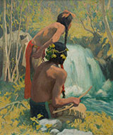 Painting by Eanger Irving Couse available from Zaplin Lampert Gallery in Santa Fe, 031922