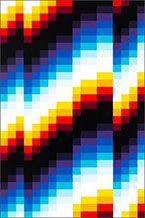 Artwork by Felipe Pantone on exhibition at albertz benda in New York, April 7 - May 14, 2022, 043022