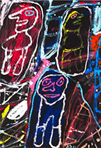 Artwork by Jean Dubuffet available from Rosenfeld Gallery in Miami Design District, 030922