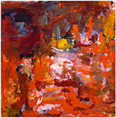 Abstract painting by Jim Condron on exhibition at Adah Rose Gallery in Kensington, Maryland, May 2022, 041222
