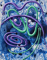 Paintings by Kenny Scharf on exhibition at Totah Gallery in NYC, April 21 - June 25, 2022, 042122