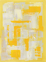 Abstract painting by Margot Voorhies Thompson on exhibition at Russo Lee Gallery in Portland, OR, April 7 - 30, 2022, 040722