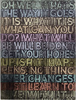 Artwork by Mel Bochner on exhibition at Krakow Witkin Gallery in Boston, April 23 - June 1, 2022, 050822